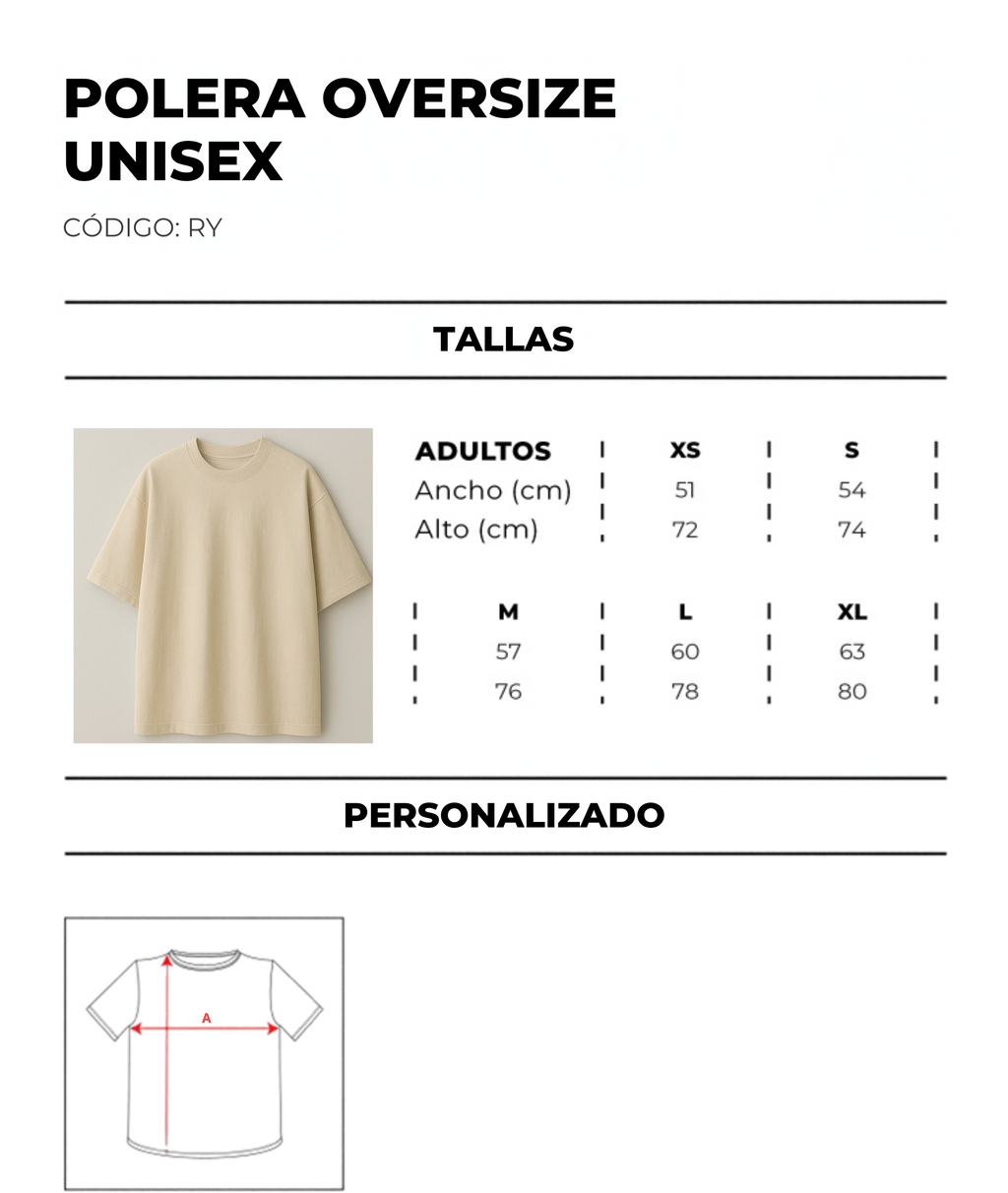 POLERA OVERSIZE UNISEX RY