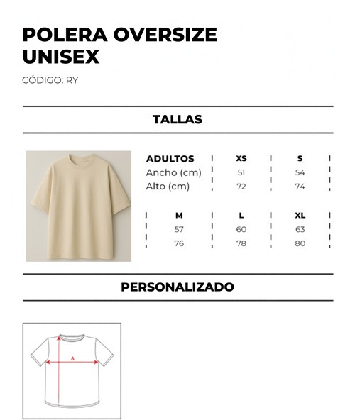 POLERA OVERSIZE UNISEX RY