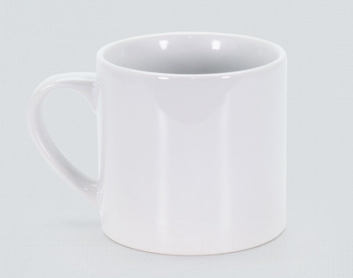 Set de 10 Tazas de Cerámica Blanca "Minimal" 7 oz