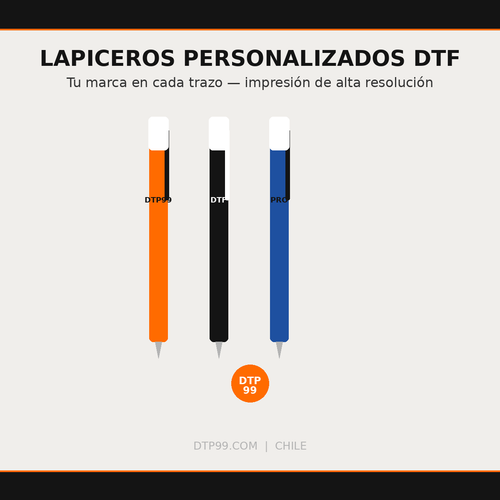 Lapicero Corporativo Personalizado con Logo DTF — DTP99 Chile